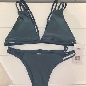 Army Green ZAFUL Bikini - M